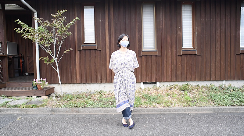 四角でできるチュニック SQUARE TUNIC